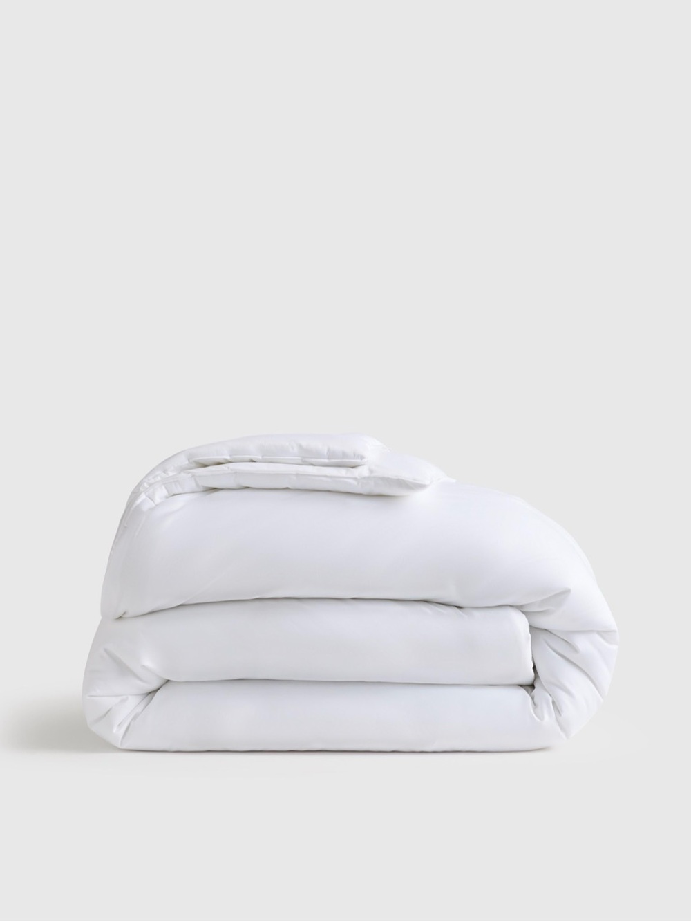Quince Organic Cotton Sateen Comforter, King/Cal King, White